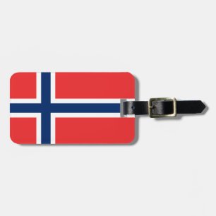 Étiquette À Bagage Drapeau de la Norvège