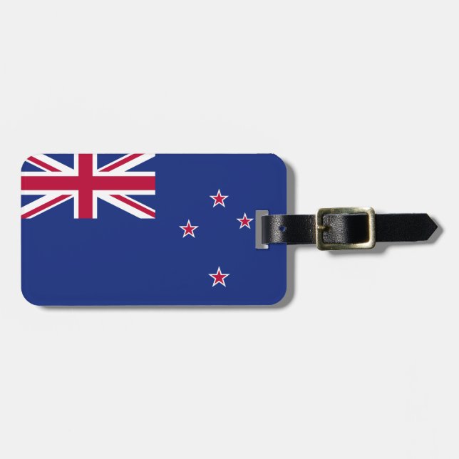 Étiquette À Bagage Drapeau de la Nouvelle Zélande (Devant horizontal)