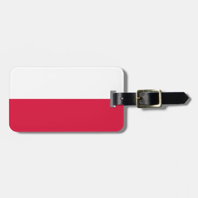 Étiquette À Bagage Drapeau de la Pologne (Devant horizontal)