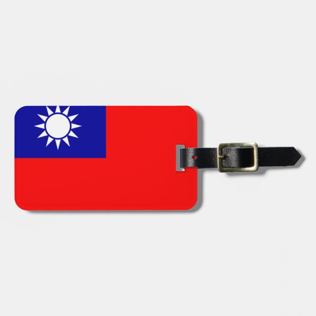 Étiquette À Bagage Drapeau de la République de Chine Personal Easy ID (Devant horizontal)