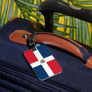 Étiquette À Bagage Drapeau de la République Dominicaine