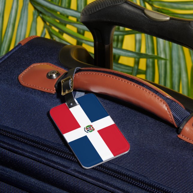 Étiquette À Bagage Drapeau de la République Dominicaine (Insitu Rectoal 1)