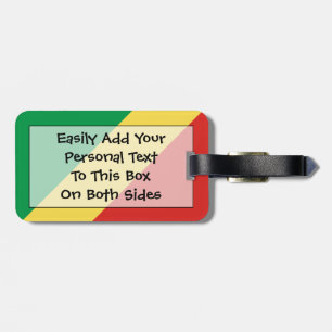 Étiquette À Bagage Drapeau de la République du Congo Easy ID Personal