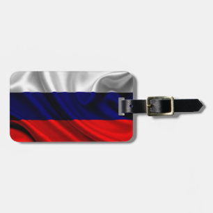 Étiquette À Bagage Drapeau de la Russie, drapeau russe