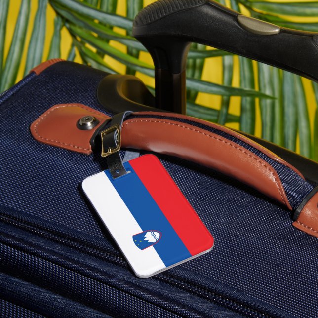Étiquette À Bagage Drapeau de la Slovénie (Insitu Rectoal 1)