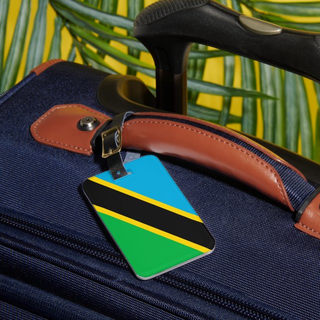 Étiquette À Bagage Drapeau de la Tanzanie (Insitu Rectoal 1)