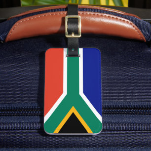 Étiquette À Bagage Drapeau de l'Afrique du Sud