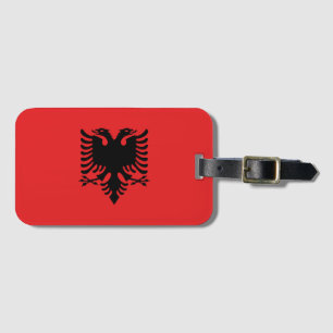 Étiquette À Bagage Drapeau de l'Albanie