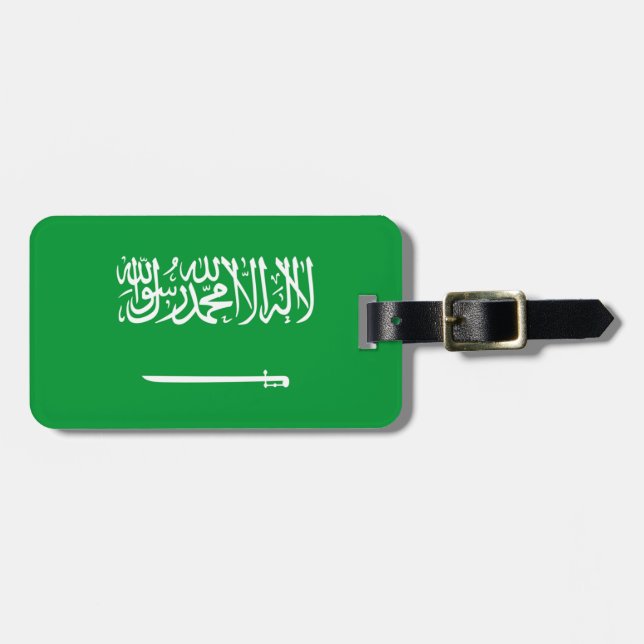 Étiquette À Bagage Drapeau de l'Arabie Saoudite Easy ID Personal (Devant horizontal)
