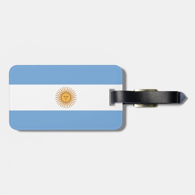 Étiquette À Bagage Drapeau de l'Argentine (Dos horizontal)