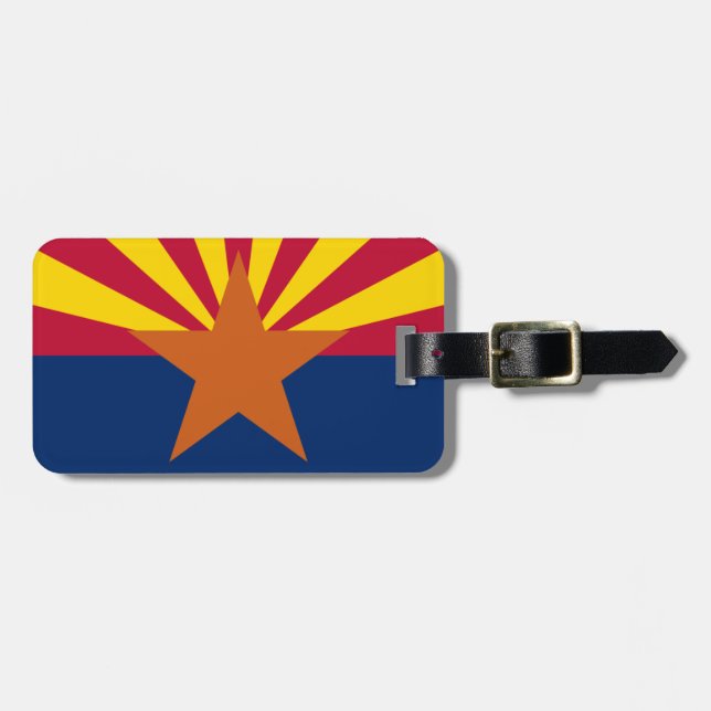 Étiquette À Bagage Drapeau de l'Arizona (Devant horizontal)