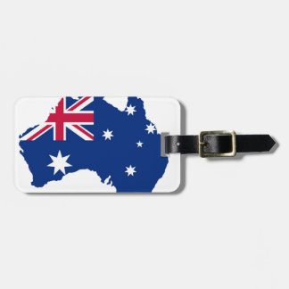 Étiquette À Bagage Drapeau de l'Australie Style Design