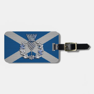 Étiquette À Bagage Drapeau de l'Ecosse d'impression de fibre de