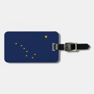 Étiquette À Bagage Drapeau de l'État de l'Alaska