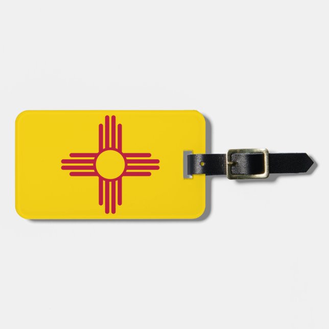 Étiquette À Bagage Drapeau de l'État du Nouveau-Mexique (Devant horizontal)