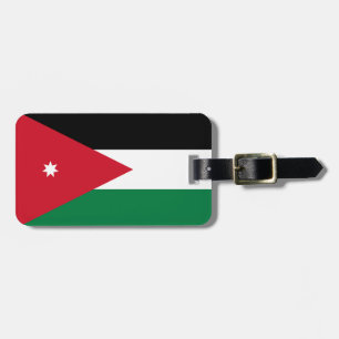 Étiquette À Bagage Drapeau de l'identification facile de la Jordanie