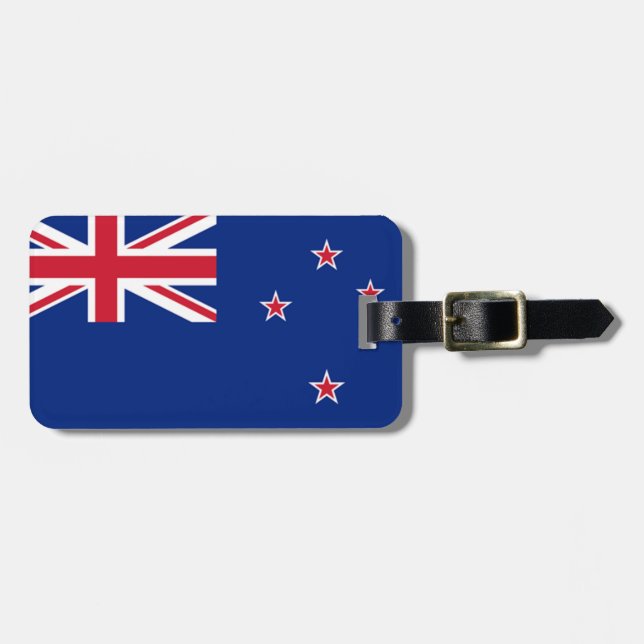Étiquette À Bagage Drapeau de l'identification facile de la Nouvelle (Devant horizontal)