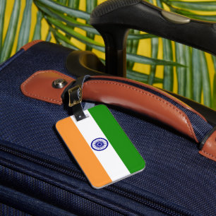 Étiquette À Bagage Drapeau de l'Inde