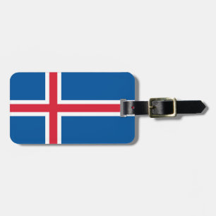 Étiquette À Bagage Drapeau de l'Islande