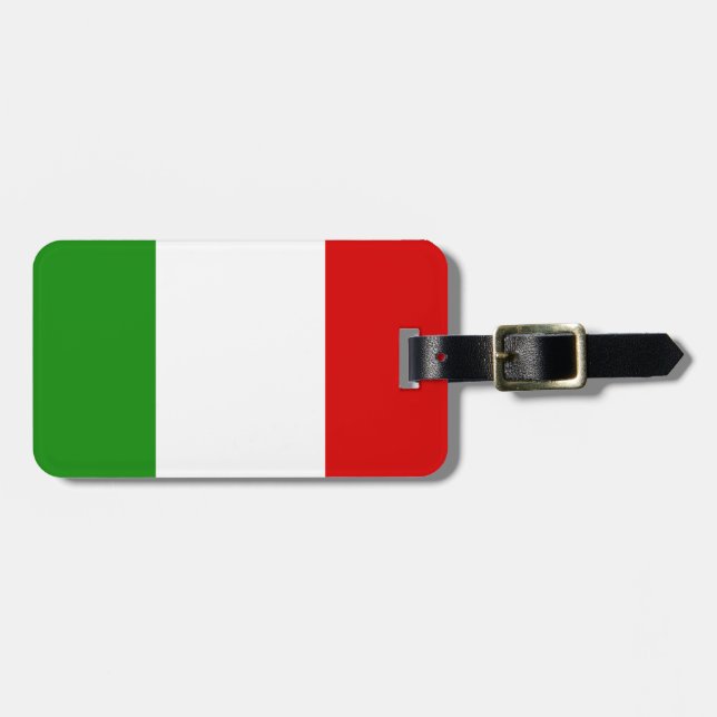 Étiquette À Bagage Drapeau de l'Italie (Devant horizontal)