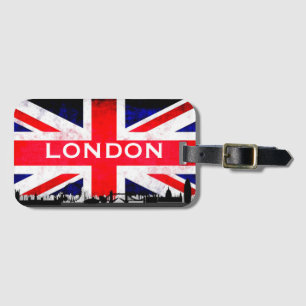 Étiquette À Bagage Drapeau de Londres