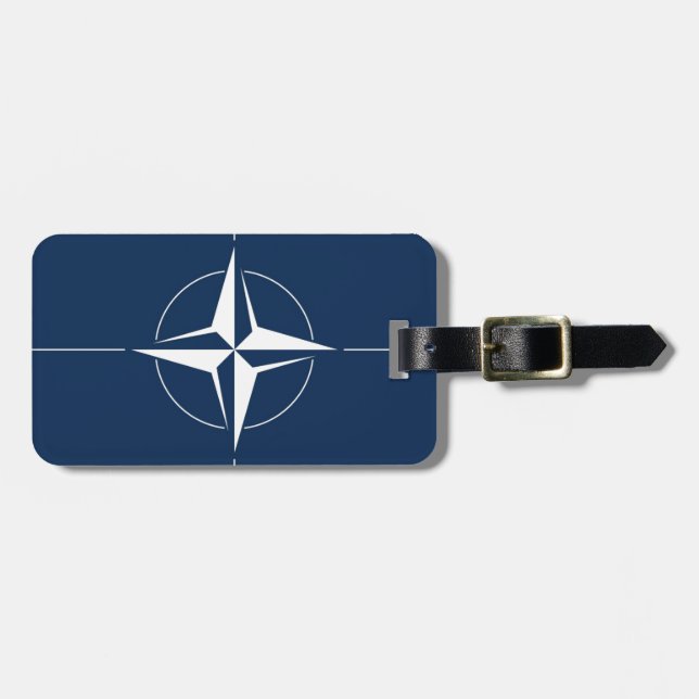 Étiquette À Bagage Drapeau de l'Otan (Devant horizontal)