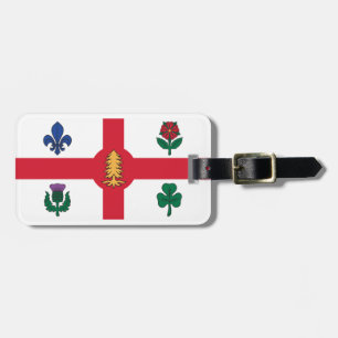Étiquette À Bagage Drapeau de Montréal (Québec)