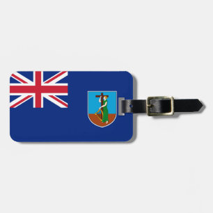 Étiquette À Bagage Drapeau de Montserrat