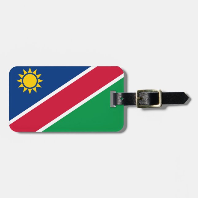 Étiquette À Bagage Drapeau de Namibie Easy ID Personal (Devant horizontal)
