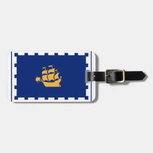 Étiquette À Bagage Drapeau de Québec