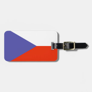 Étiquette À Bagage Drapeau de République Tchèque