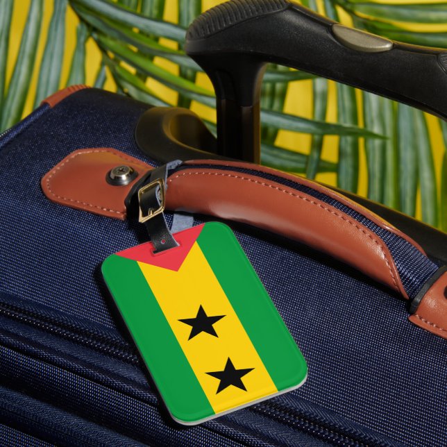 Étiquette À Bagage Drapeau de São Tomé e Príncipe (Insitu Rectoal 1)