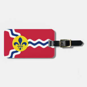 Étiquette À Bagage Drapeau de St Louis, Missouri