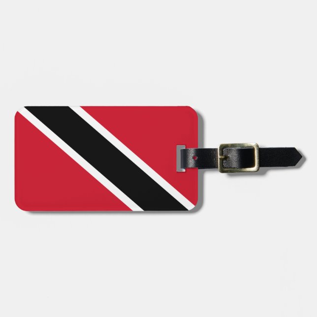 Étiquette À Bagage Drapeau de Trinité-et-Tobago (Devant horizontal)
