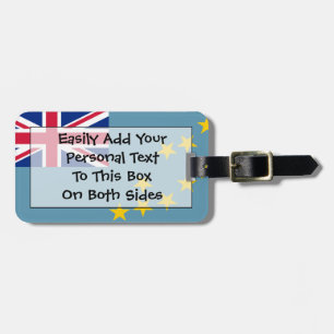 Étiquette À Bagage Drapeau de Tuvalu Easy ID Personal