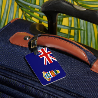 Étiquette À Bagage Drapeau des îles Caïmans Caraïbes Vacances tropica