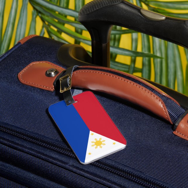 Étiquette À Bagage drapeau des Philippines (Insitu Rectoal 1)