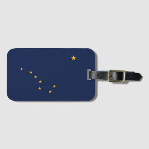 Étiquette À Bagage Drapeau d'État de l'Alaska, États-Unis