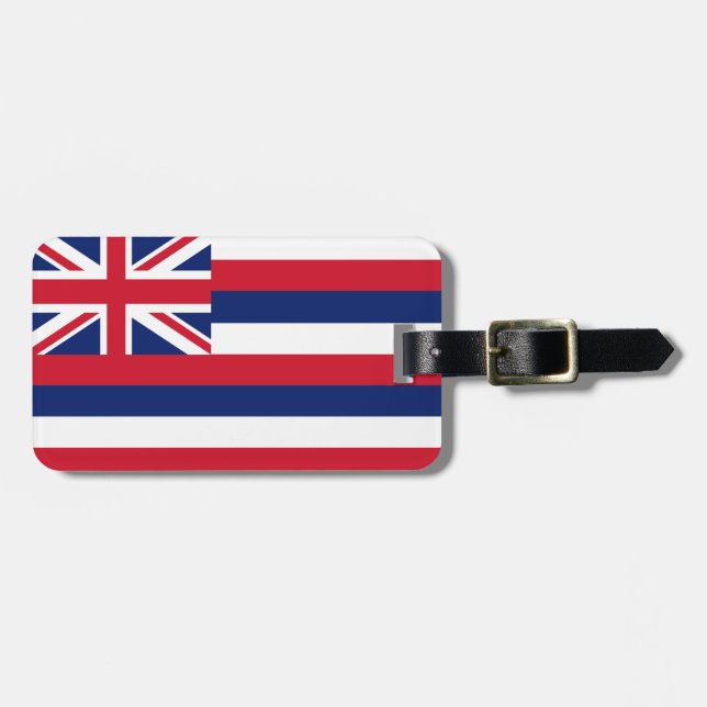 Étiquette À Bagage Drapeau d'état d'Hawaï (Devant horizontal)