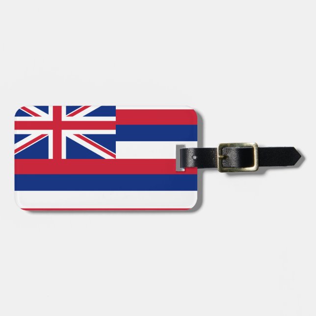 Étiquette À Bagage Drapeau d'Hawaï (Devant horizontal)