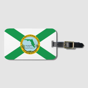 Étiquette À Bagage Drapeau d'Hollywood, Floride