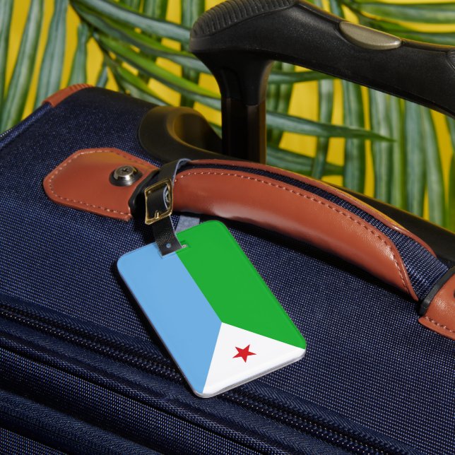 Étiquette À Bagage Drapeau Djibouti (Insitu Rectoal 1)