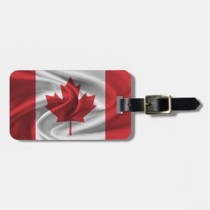 Étiquette À Bagage Drapeau Du Canada