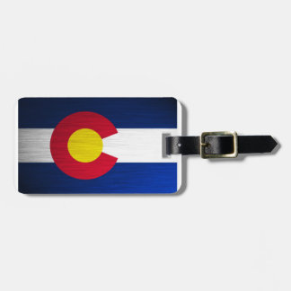 Étiquette À Bagage Drapeau du Colorado balayé