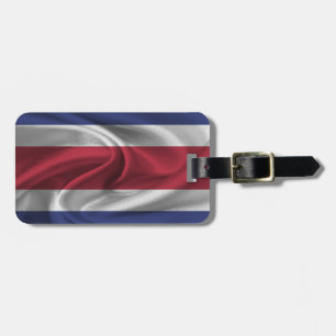 Étiquette À Bagage Drapeau Du Costa Rica