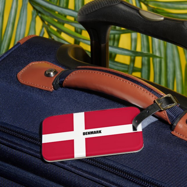 Étiquette À Bagage Drapeau du Danemark (Insitu Rectoal 3)
