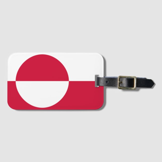 Étiquette À Bagage Drapeau du Groenland (Devant Horizontal)