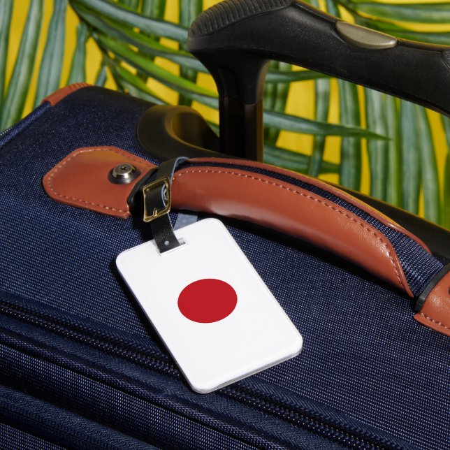 Étiquette À Bagage Drapeau du Japon (Insitu Rectoal 1)