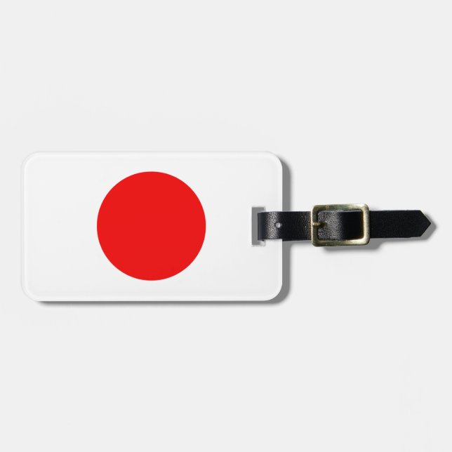 Étiquette À Bagage Drapeau du Japon (Devant horizontal)