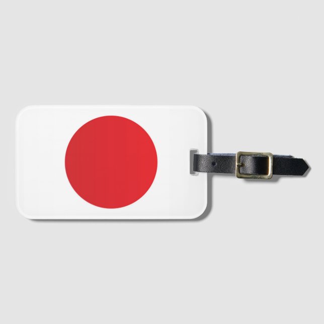 Étiquette À Bagage Drapeau du Japon (Devant Horizontal)